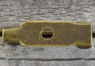 10246 Agrafka klasyczna 15mm w kolorze brązu 10szt