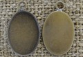 101162 Klasyczna baza kaboszonu w kolorze brązu na kaboszon 18*13mm
