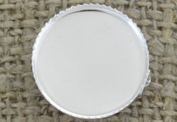  [50220] Baza broszki kolor srebrny na kaboszon 14mm