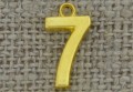 Zawieszka mała cyferka "7" kolor złota
