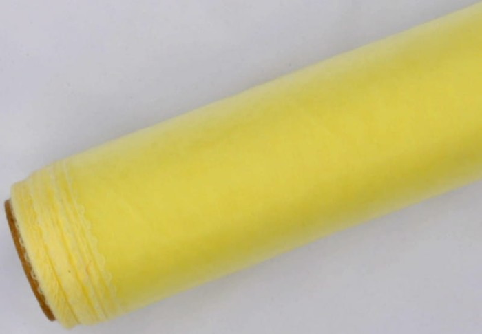 [840003] Organza obszyta na rolce 40cm 9m LT YELLOW
