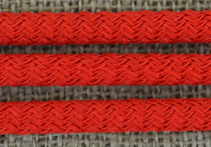  717104 Sznurek poliestrowy pleciony czerwony 5mm