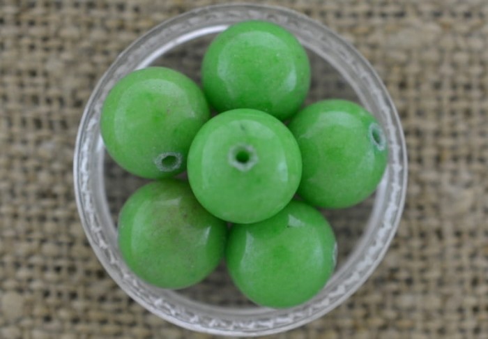 240512 Kamień naturalny jadeit 10mm zielony