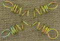 [60901] Zawieszki wkręcane do styropianu 30mm złote 5szt