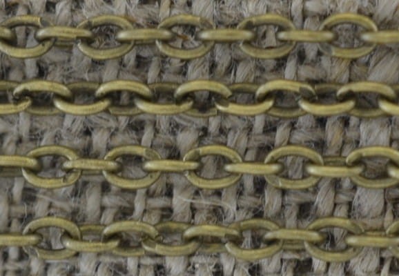 [11101] Łańcuszek anchor drobny 3*2mm w kolorze brązu