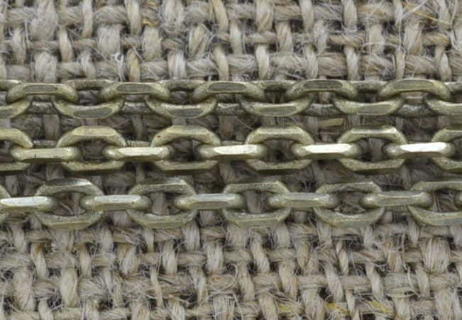 11157 Łańcuszek 4*3mm w kolorze brązu 50cm