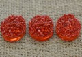 [04648] Kaboszon brokatowy druzy czerwony 18*13mm