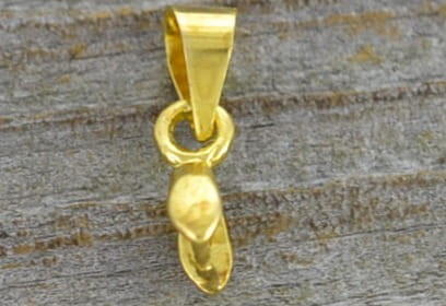 27101 Krawatka klasyczna z uchwytem 13mm w kolorze złota 