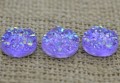  [046340] Kaboszon brokatowy druzy fioletowy 12mm