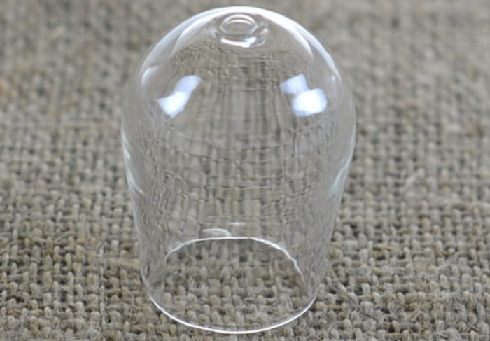 61444 Forma szklana kopułka 30mm z dziurką 15mm