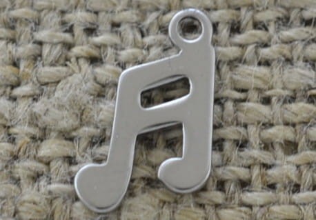 [307384] Zawieszka ze stali nierdzewnej nutka 12*7mm