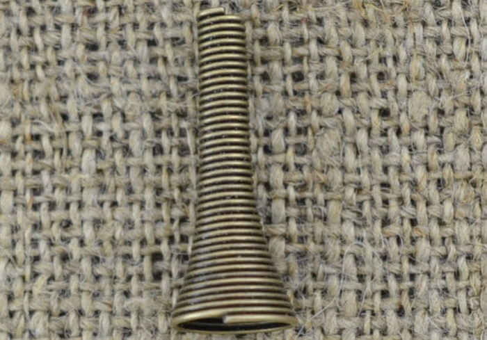 11289 Nakładka na koralik sprężynka w kolorze brązu 25mm