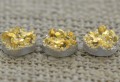 [04649] Kaboszon brokatowy druzy złoty 8mm