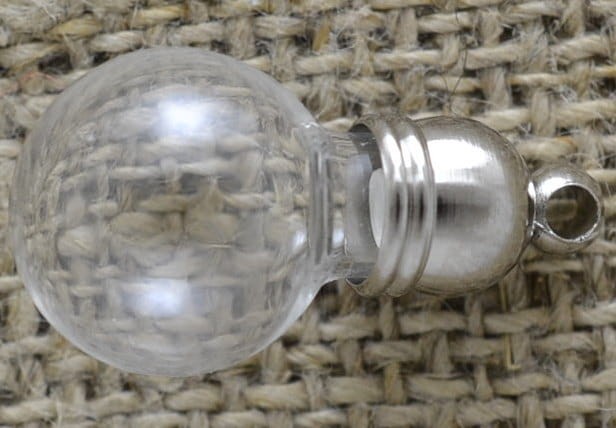 61497 Forma szklana żarówka z korkiem i krawatką 20*11mm