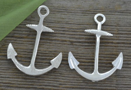 [31270] Element ozdobny łącznik kotwica srebrny