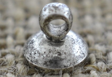 17193 Krawatka do wklejania w kolorze ciemnego srebra 2szt