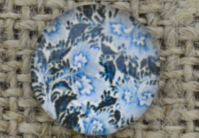 046344 Kaboszon szklany z obrazkiem 12mm