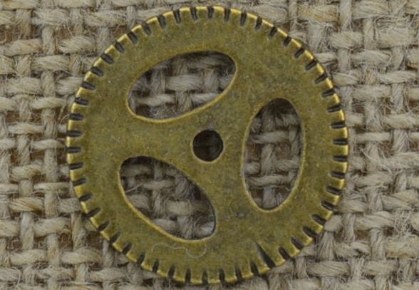 [112106] Element ozdobny steampunk tryb w kolorze brązu 15mm
