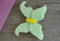 802355 Kaboszon z żywicy motyl pastelowy zielony