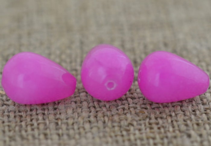 240519 Kamień naturalny jadeit 15*10mm wrzosowy