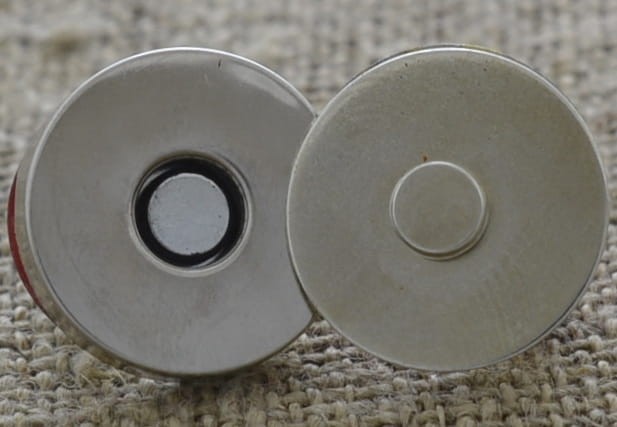k0401 Magnetyczne zapięcie do torebki w kolorze srebrnym 18mm