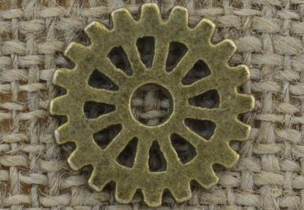 [112109] Element ozdobny steampunk tryb w kolorze brązu 15mm
