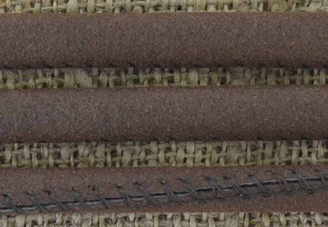 [737140] Rzemień za skóry ekologicznej szyty 6mm w kolorze czekoladowym 50cm