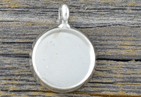 [50109] Baza medalionu srebrna kaboszon 10mm