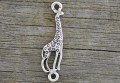 31233 Element ozdobny łącznik żyrafa w kolorze srebra 2szt