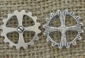 [312228] Element ozdobny steampunk tryb w kolorze srebrnym 14mm