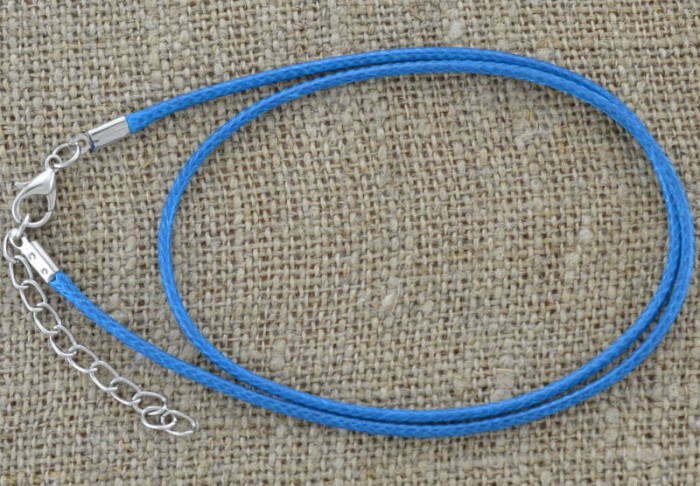 15134 Baza naszyjnika imitacja skóry turkusowa