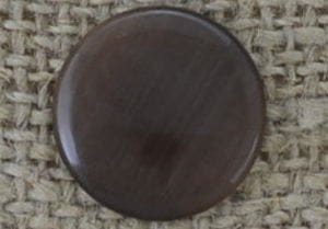 Kaboszon kocie oko 14mm ciemnobrązowy 2szt