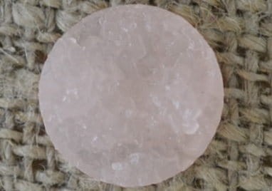 Kaboszon druzy okrągły 12mm pudroworóżowy 6szt