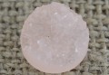 Kaboszon druzy okrągły 12mm pudroworóżowy 6szt