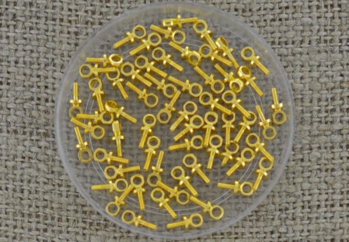 Krawatka do wklejania kolor złoty 4szt