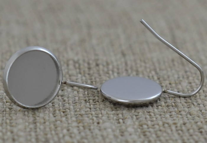 Baza kolczyka ze stali nierdzewnej na kaboszon 12mm