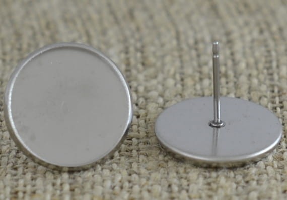 Baza kolczyka ze stali nierdzewnej kaboszon 10mm
