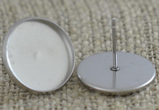 Baza kolczyka ze stali nierdzewnej kaboszon 16mm