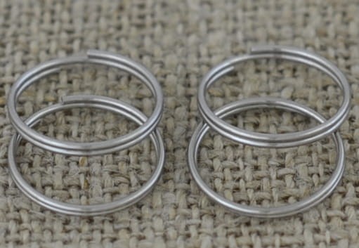 Baza breloka okrągła ze stali nierdzewnej 15mm