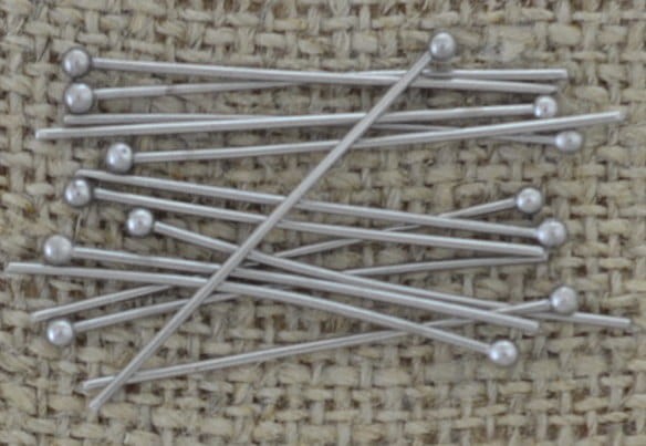 [30919] Szpilki ze stali nierdzewnej ozdobny koniec 30mm 15szt