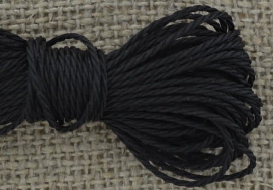 Sznurek poliestrowy 1mm czarny