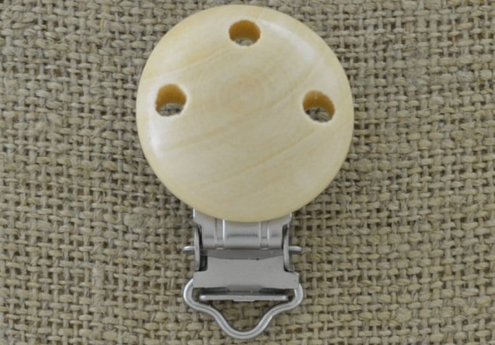 Przywieszka do smoczka beżowa