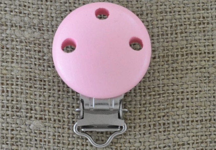 Przywieszka do smoczka różowa