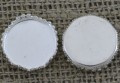 30172 Ozdobna baza medalionu w kolorze srebrnym na kaboszon 15mm