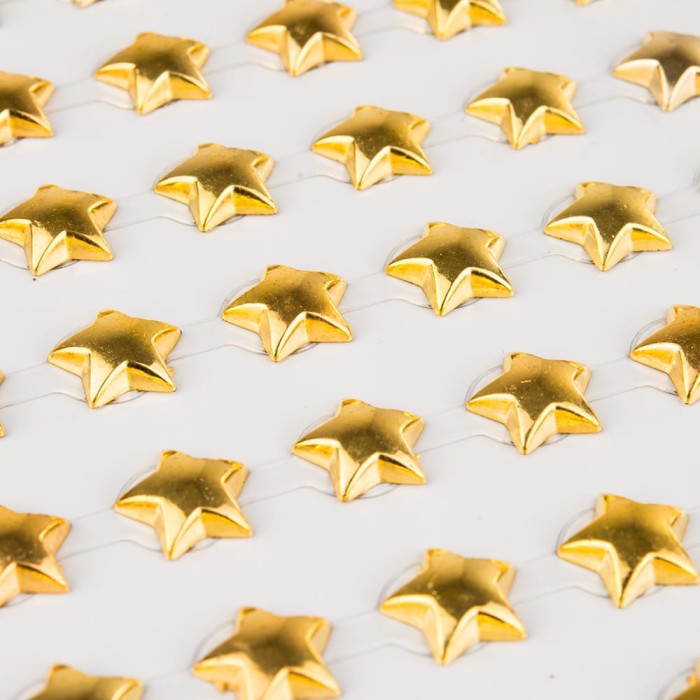 Gwiazdki samoprzylepne złote 10mm 54szt