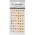 [55370] Serduszka samoprzylepne złote 54szt