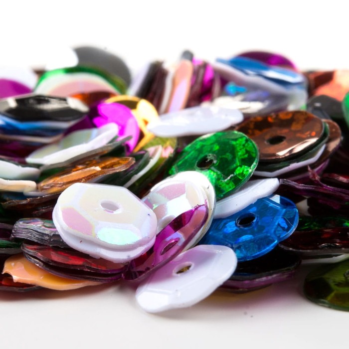 [5558mix] Cekiny łamane mix kolorów 8mm 12 gram