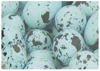 [w11808] Jajka styropianowe nakrapiane 18x25mm niebieskie 50szt