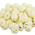 [w11811] Jajka styropianowe nakrapiane 18x25mm jasnożółte 50szt