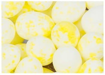 [w11501] Jajka styropianowe 1,5x1,9cm białe w żółte plamki 100szt